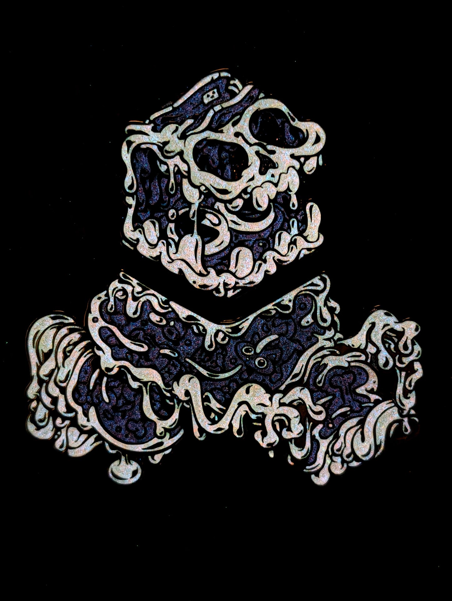 LE 50 ONE MANS TREASURE CHROME PLATED VARIANT HATPIN GLOW IN DARK PHOTO